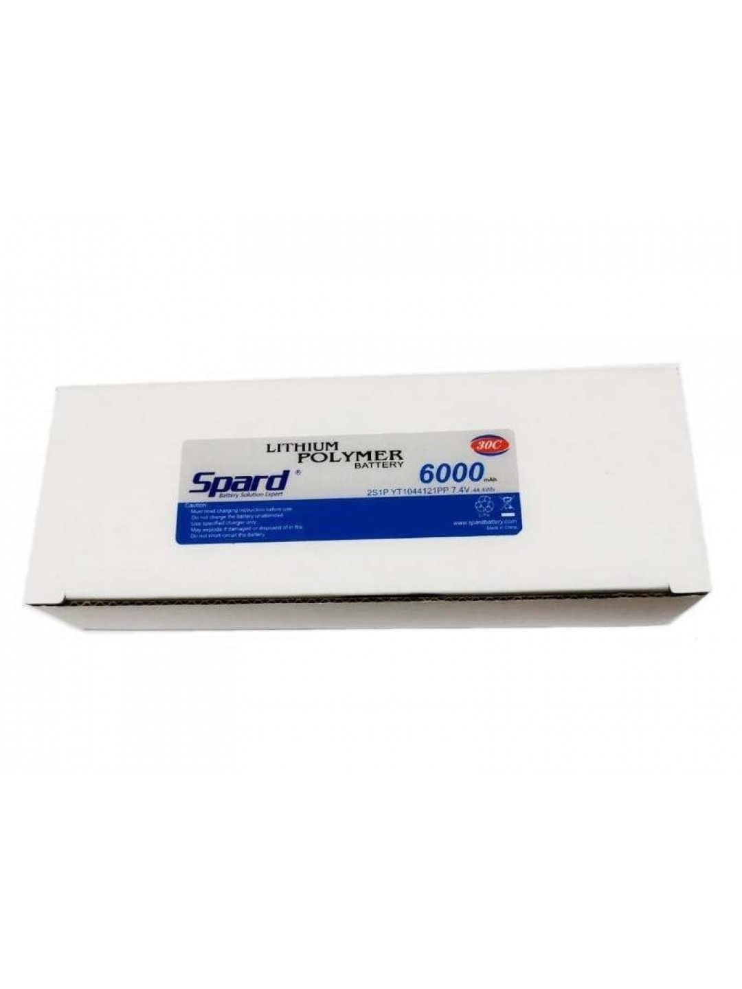 Аккумулятор Li-Po Spard 6000mAh, 7,4V, 30C, T‐plug для Remo Hobby и Himoto 1/10, 1/8