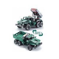 Радиоуправляемый конструктор CADA deTech боевая машина "Катюша" 2 в 1 (1369 деталей)