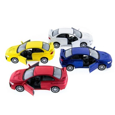 Машина Kinsmart 1:36 Mitsubihi Lancer EV. инерция (1/12шт.) б/к