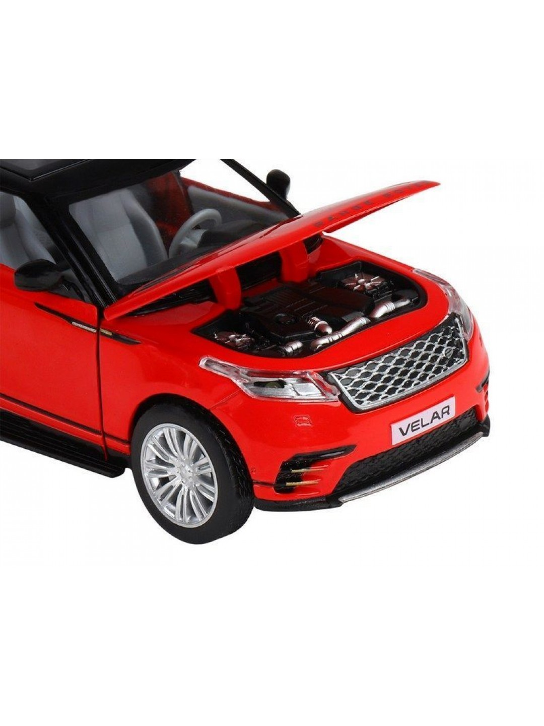 Машина "АВТОПАНОРАМА" Range Rover Velar, красный, 1/32, свет, звук, инерция, в/к 17,5*12,5*6,5