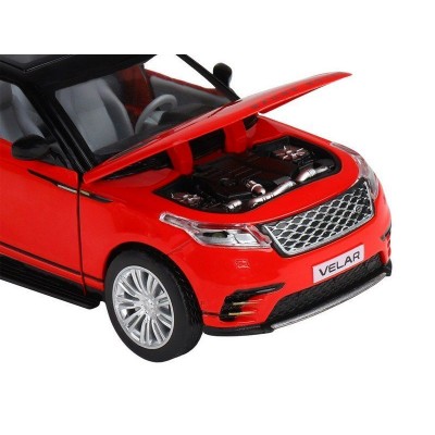 Машина "АВТОПАНОРАМА" Range Rover Velar, красный, 1/32, свет, звук, инерция, в/к 17,5*12,5*6,5