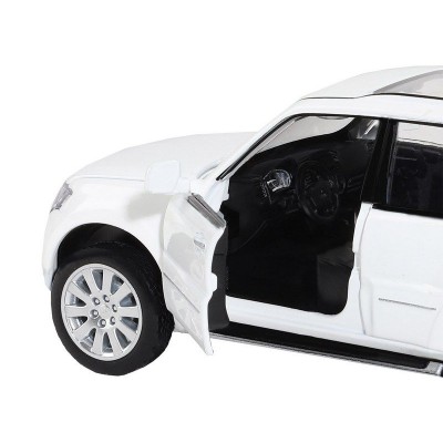 Машина "АВТОПАНОРАМА" Mitsubishi Pajero 4WD Tubro, белый, 1/33, свет, звук, в/к 17,5*13,5*9 см