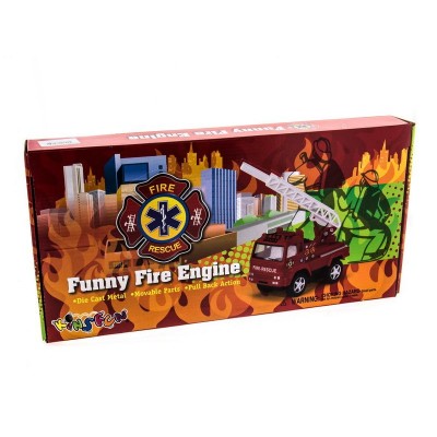 Машина Kinsmart "Funny Fire Engine pull back action" инерция (1/12шт.) 1:32 б/к