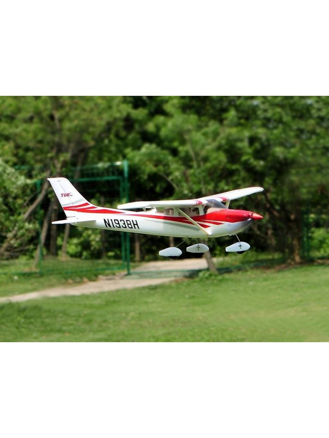 Радиоуправляемый самолет Top RC Cessna 182 400 class синяя 965мм KIT