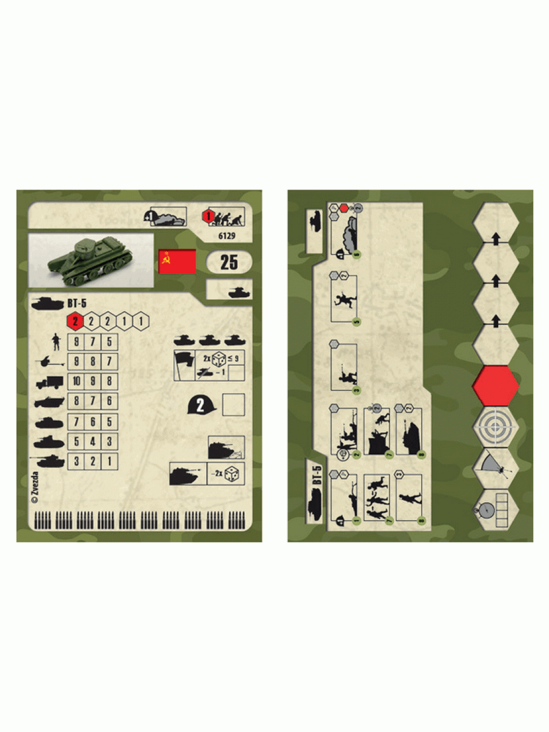 Сборная модель ZVEZDA Советский танк БТ-5, 1/100
