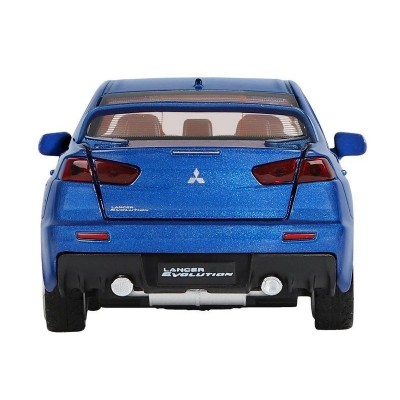Машина "АВТОПАНОРАМА" Mitsubishi Lancer Evolution, синий, 1/32, свет, звук, в/к 17,5*12,5*6,5 см