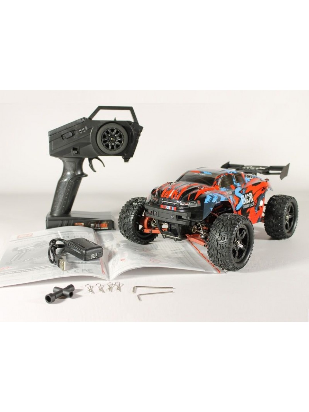 Радиоуправляемая трагги Remo Hobby S EVO-R UPGRADE V2.0 (красный) 4WD 2.4G 1/16 RTR