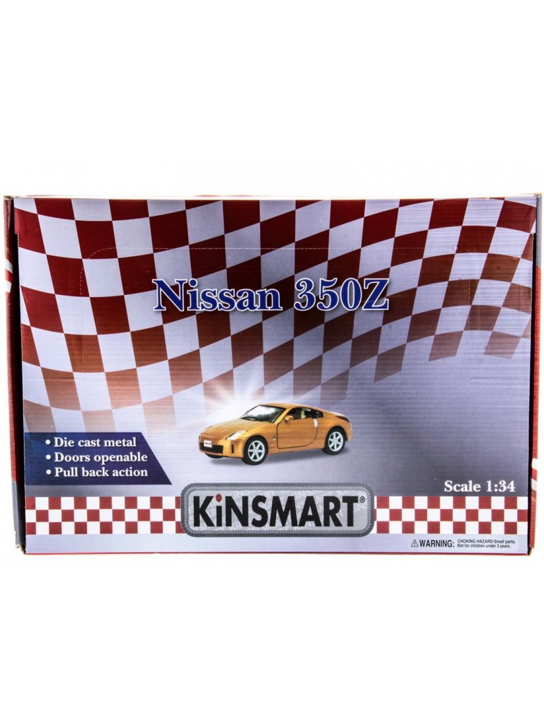 Машина Kinsmart 1:34 Nissan Fairlady 350Z инерция (1/12шт.) б/к