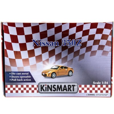Машина Kinsmart 1:34 Nissan Fairlady 350Z инерция (1/12шт.) б/к