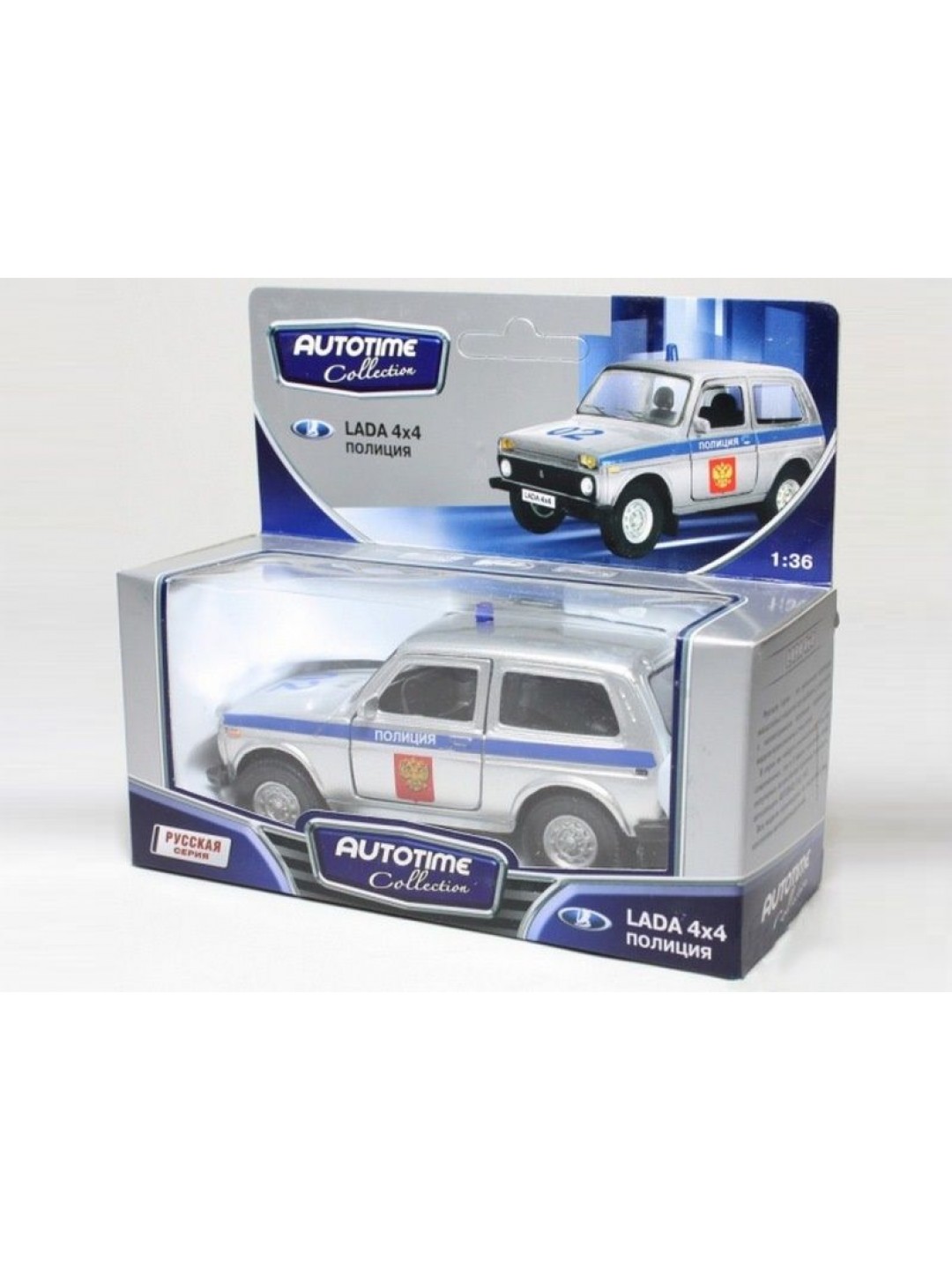 Машина Autotime "LADA 4x4" полиция 1:36