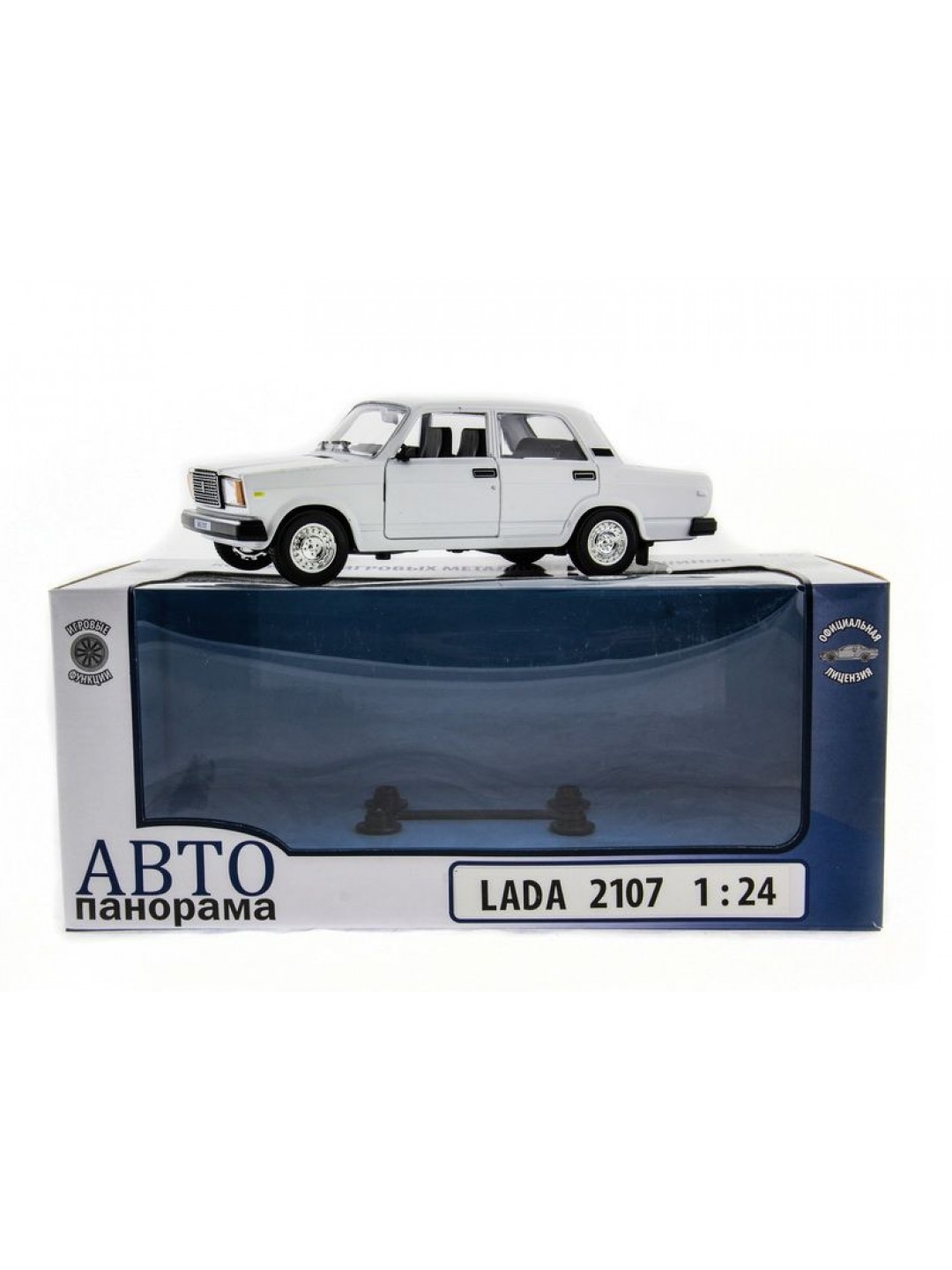 Машина "АВТОПАНОРАМА" ВАЗ 2107,1/24, Pull Bаck механизм, в/к 10*12*22 cм