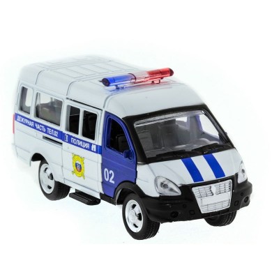 Машина "АВТОПАНОРАМА" инерц. "ГАЗель"(полиция) 1/50, в/к 14,5*8*5,5 см