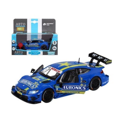 Машина "АВТОПАНОРАМА" Mercedes-AMG C 63 DTM, синий, 1/32, свет, звук, инерция, в/к 17,5*12,5*6,5 см