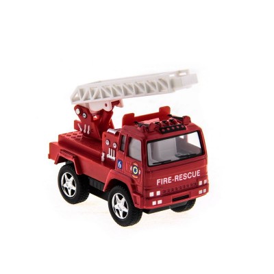Машина Kinsmart "Funny Fire Engine pull back action" инерция (1/12шт.) 1:32 б/к