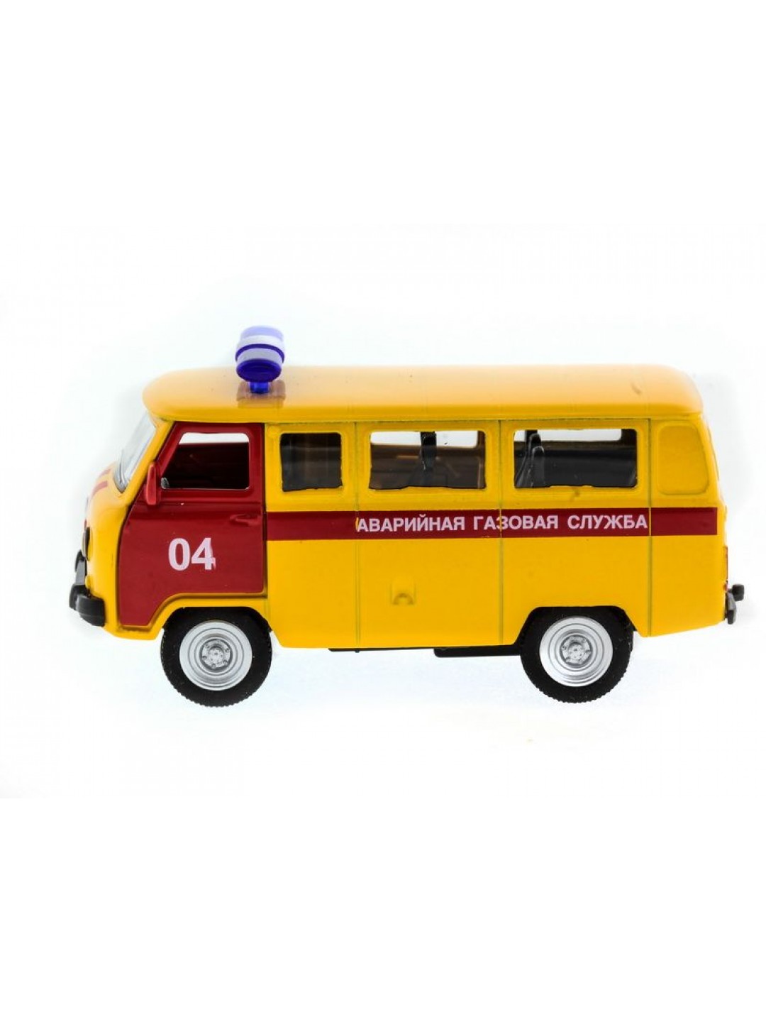Машина "АВТОПАНОРАМА" инерц. УАЗ (аварийная) 1/50, в/к 12*7*5,5 см