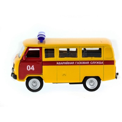 Машина "АВТОПАНОРАМА" инерц. УАЗ (аварийная) 1/50, в/к 12*7*5,5 см