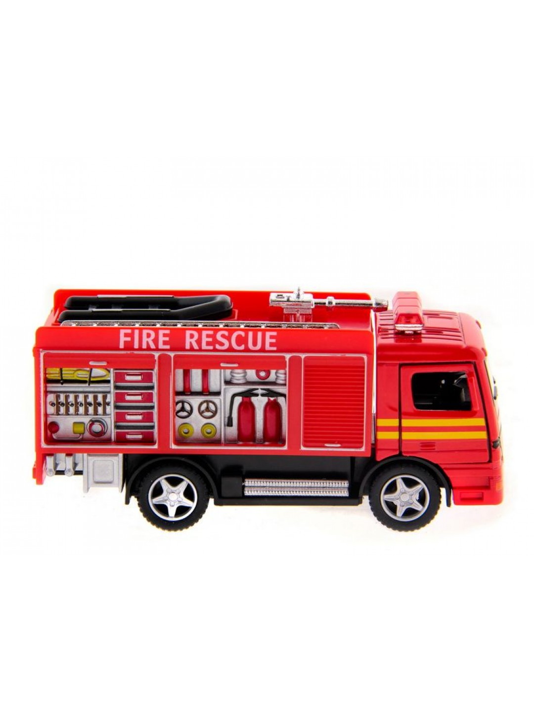 Машина Kinsmart Пожарная машина Rescue Fire Engine инерция (1/12шт.) б/к
