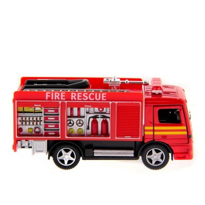 Машина Kinsmart Пожарная машина Rescue Fire Engine инерция (1/12шт.) б/к