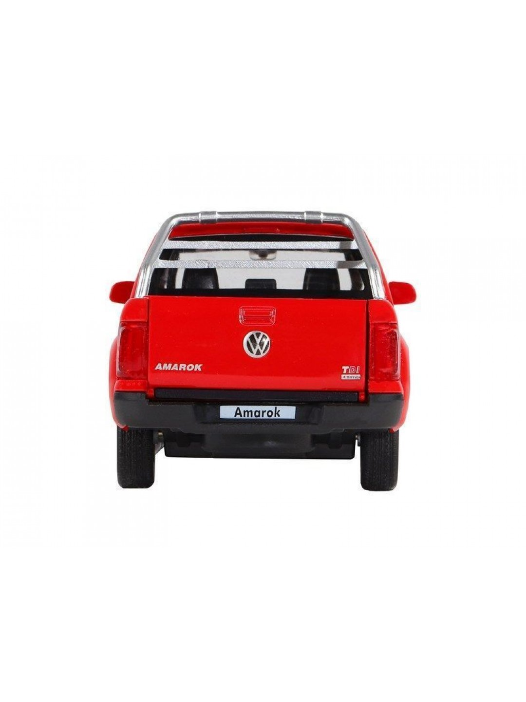 Машина "АВТОПАНОРАМА" Volkswagen Amarok, красный, 1/30, свет, звук, инерция, в/к 20*10*11 см