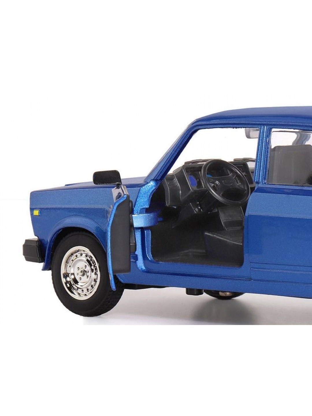 Машина "АВТОПАНОРАМА" ВАЗ 2107, 1/24, синий, инерция, в/к 24,5*12,5*10,5 см