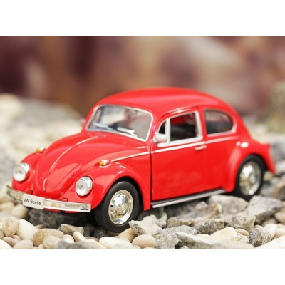 Машина Ideal 1:30-39 Volkswagen Beetle (блест. метал. фиолет.)