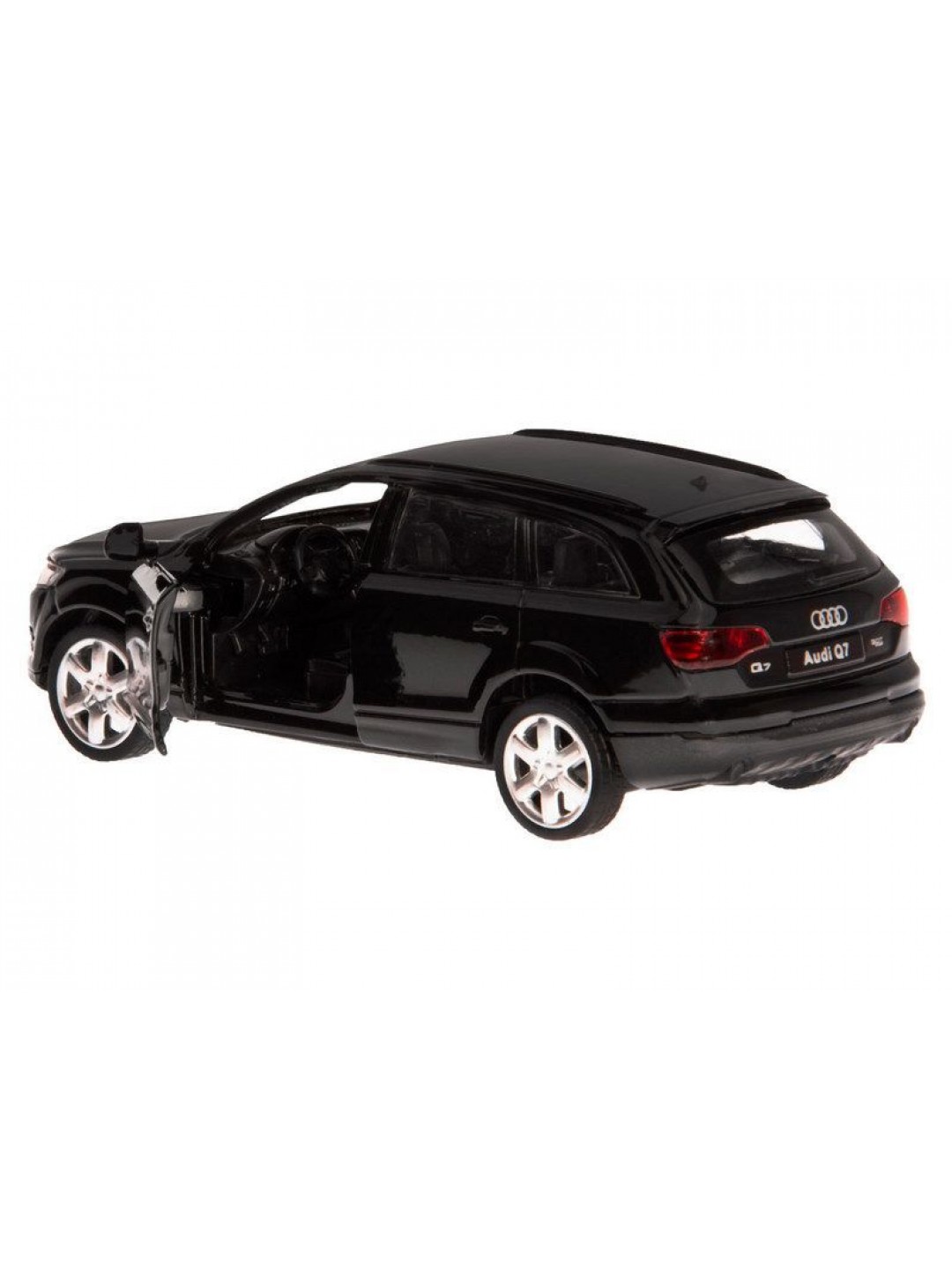 Машина "АВТОПАНОРАМА" Audi Q7, черный, 1/43, инерция, откр. двери, в/к 17,5*12,5*6,5 см