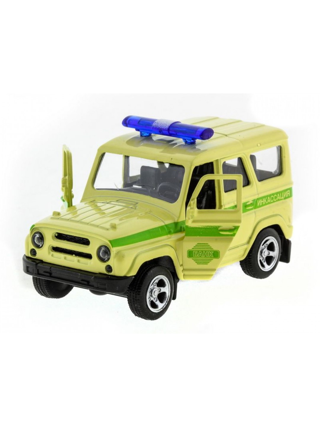 Машина "АВТОПАНОРАМА" инерц. УАЗ (инкассация) 1/50, в/к 12*7*5,5 см