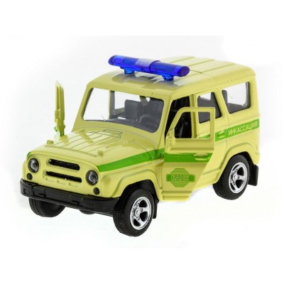 Машина "АВТОПАНОРАМА" инерц. УАЗ (инкассация) 1/50, в/к 12*7*5,5 см