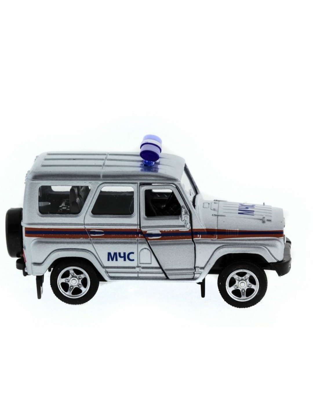 Машина "АВТОПАНОРАМА" инерц. УАЗ-469 (МЧС) 1/50, в/к 12*7*5,5 см