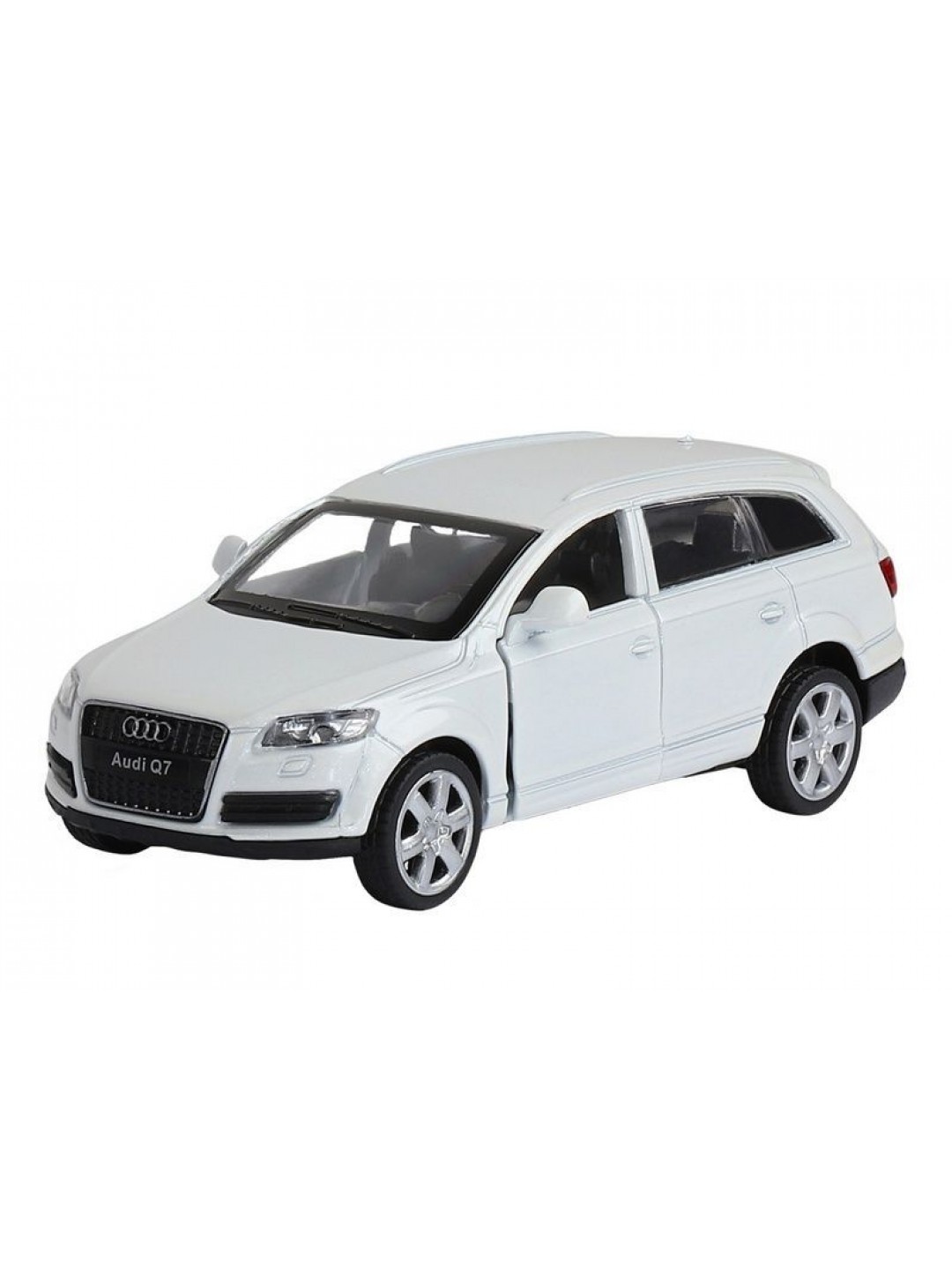 Машина "АВТОПАНОРАМА" Audi Q7, белый, 1/43, инерция, в/к 17,5*12,5*6,5 см