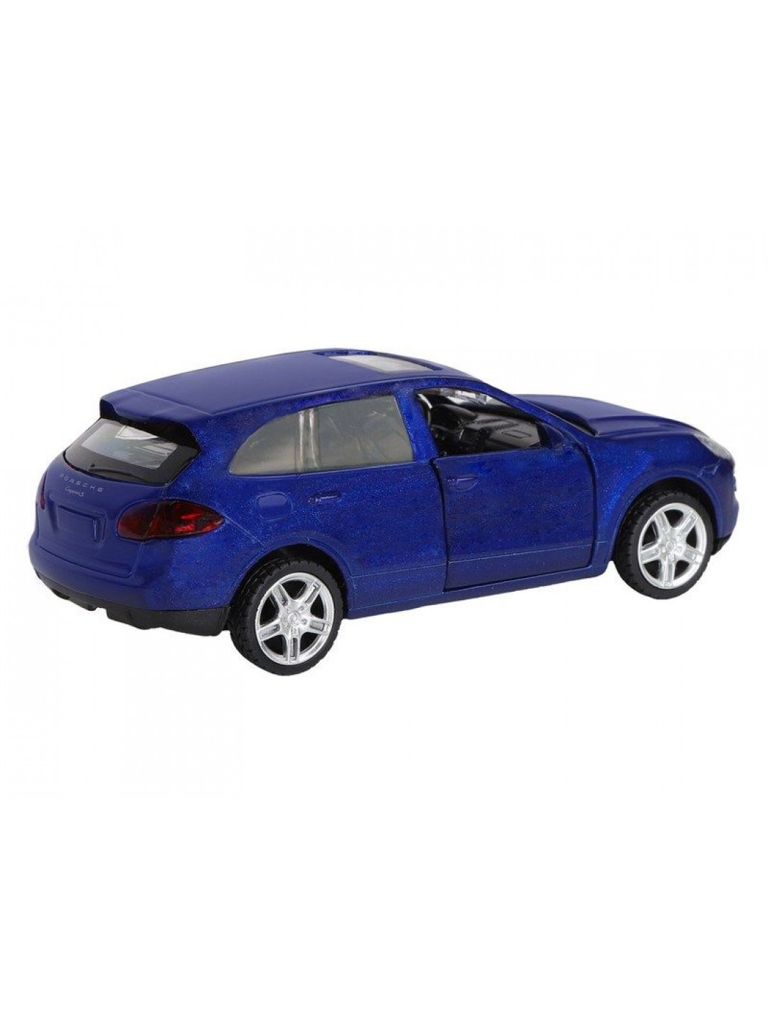 Машина "АВТОПАНОРАМА" Porsche Cayenne S, синий перламутр, 1/43, инерция, в/к 17,5*12,5*6,5 см