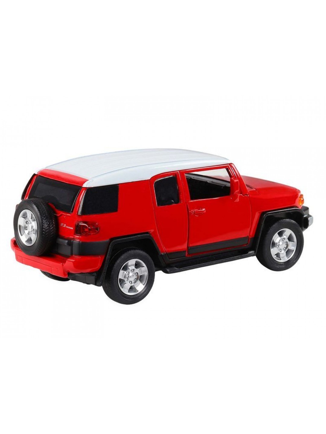 Машина "АВТОПАНОРАМА" Toyota FJ Cruiser, красный, 1/32, свет, звук, инерция, в/к 17,5*13,5*9 см