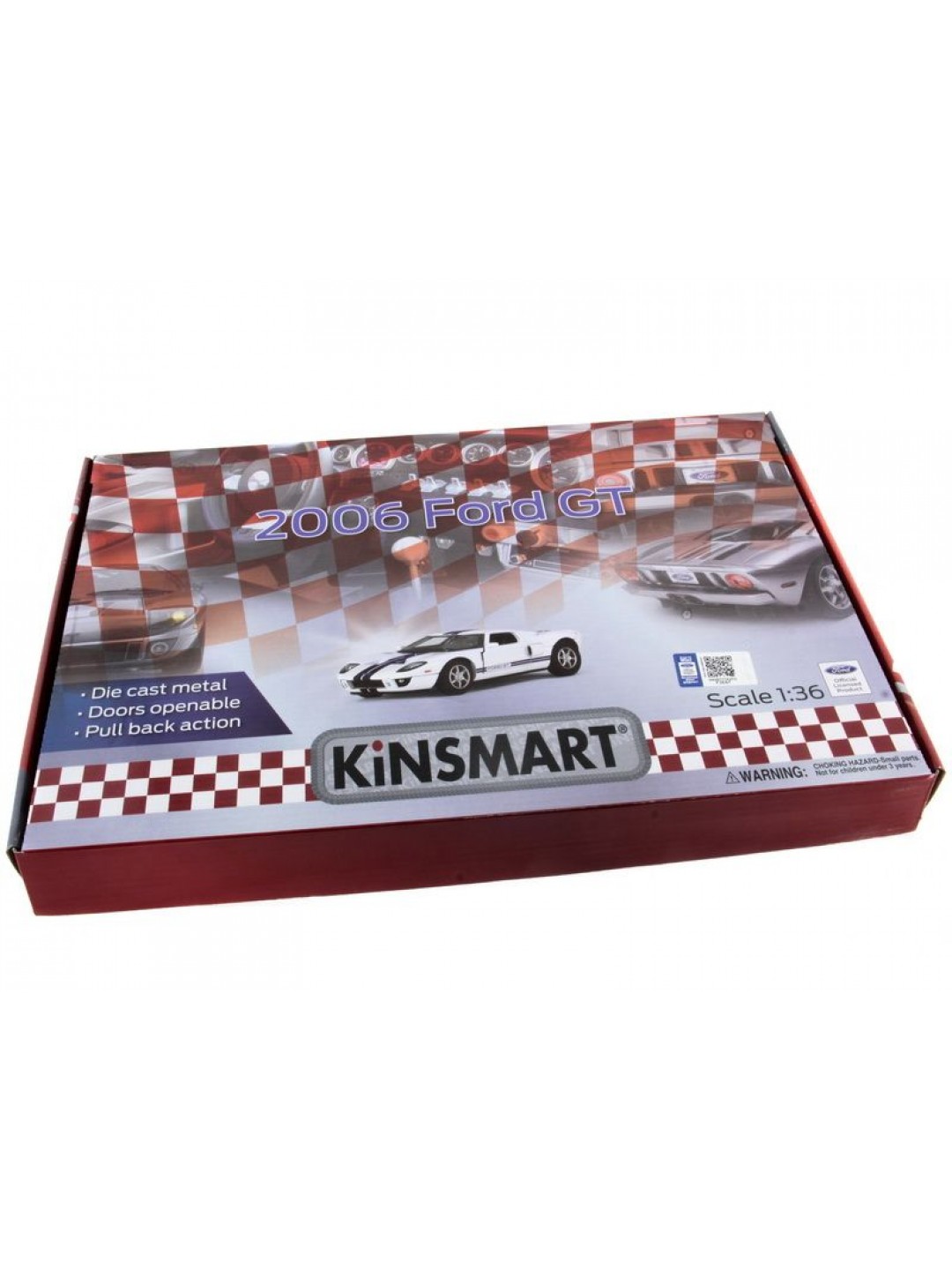Машина Kinsmart 1:36 Ford GT 2006 инерция (1/12шт.) б/к