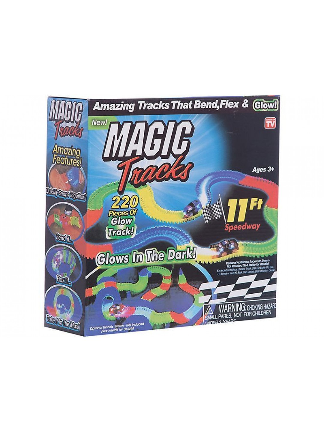Трек гибкий Magic Tracks "Светится в темноте", 220 деталей