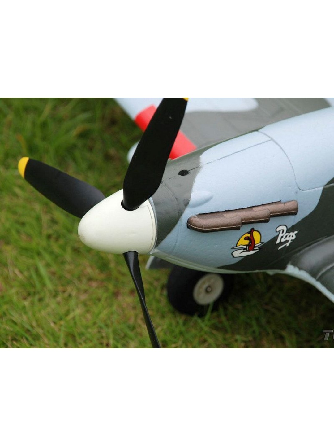 Радиоуправляемый самолет Top RC Hurricane зеленый 750мм 2.4G 4-ch LiPo RTF