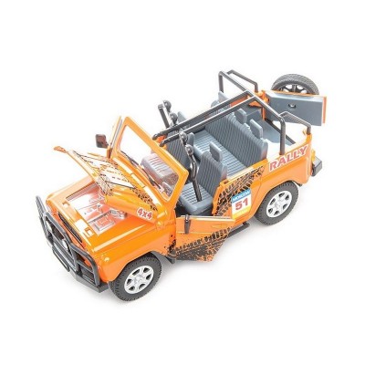 Машина "АВТОПАНОРАМА" УАЗ-469 1/24 в/к 22*12*11 см, оранжевая
