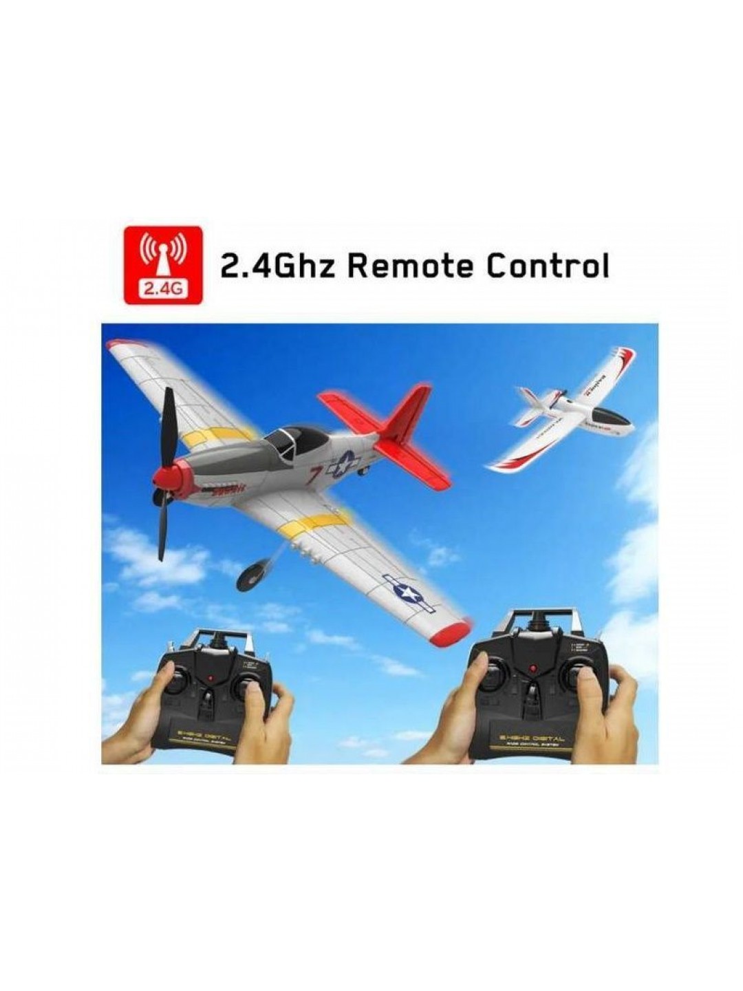 Радиоуправляемый самолет Volantex RC P51D 400мм 2.4G 4ch LiPo RTF with Gyro
