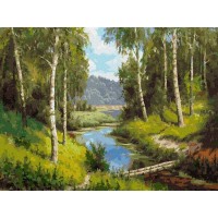 Картина по номерам 40х50 ПРИЩЕПА. МОСТИК ЧЕРЕЗ РЕКУ (35 цветов) Картина по номерам 40х50 ПРИЩЕПА. МОСТИК ЧЕРЕЗ РЕКУ (35 цветов)