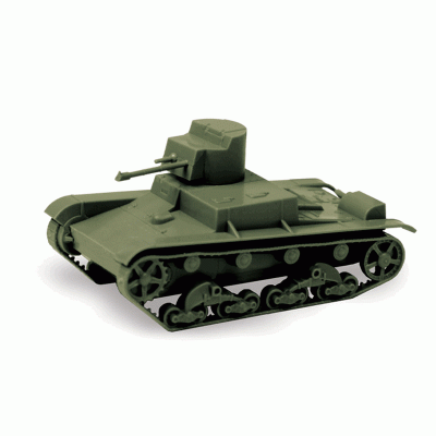 Сборная модель ZVEZDA Советский огнеметный танк Т-26, 1/100