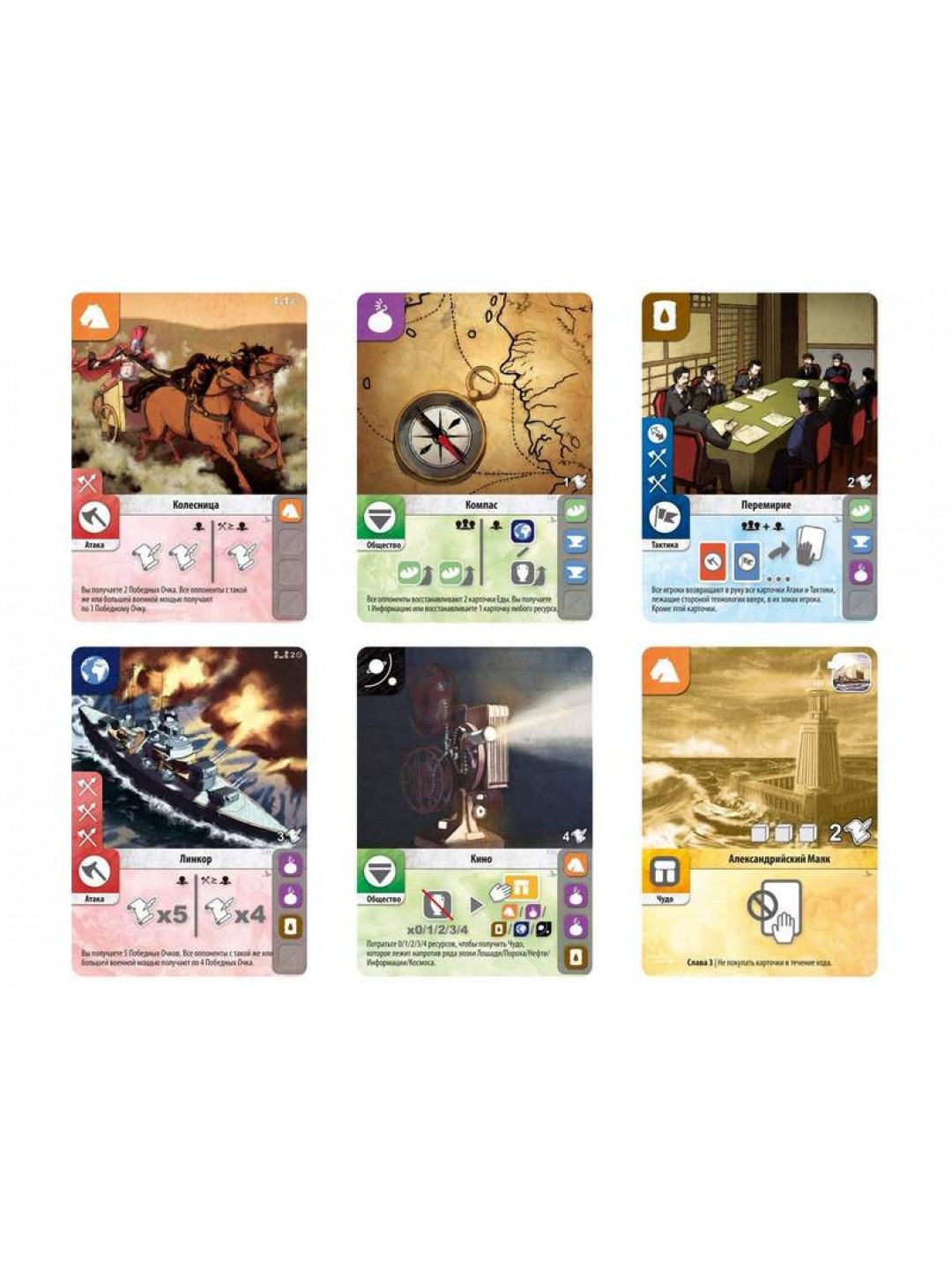 Настольная игра ZVEZDA "Цивилизация. От начала времён.", для компании