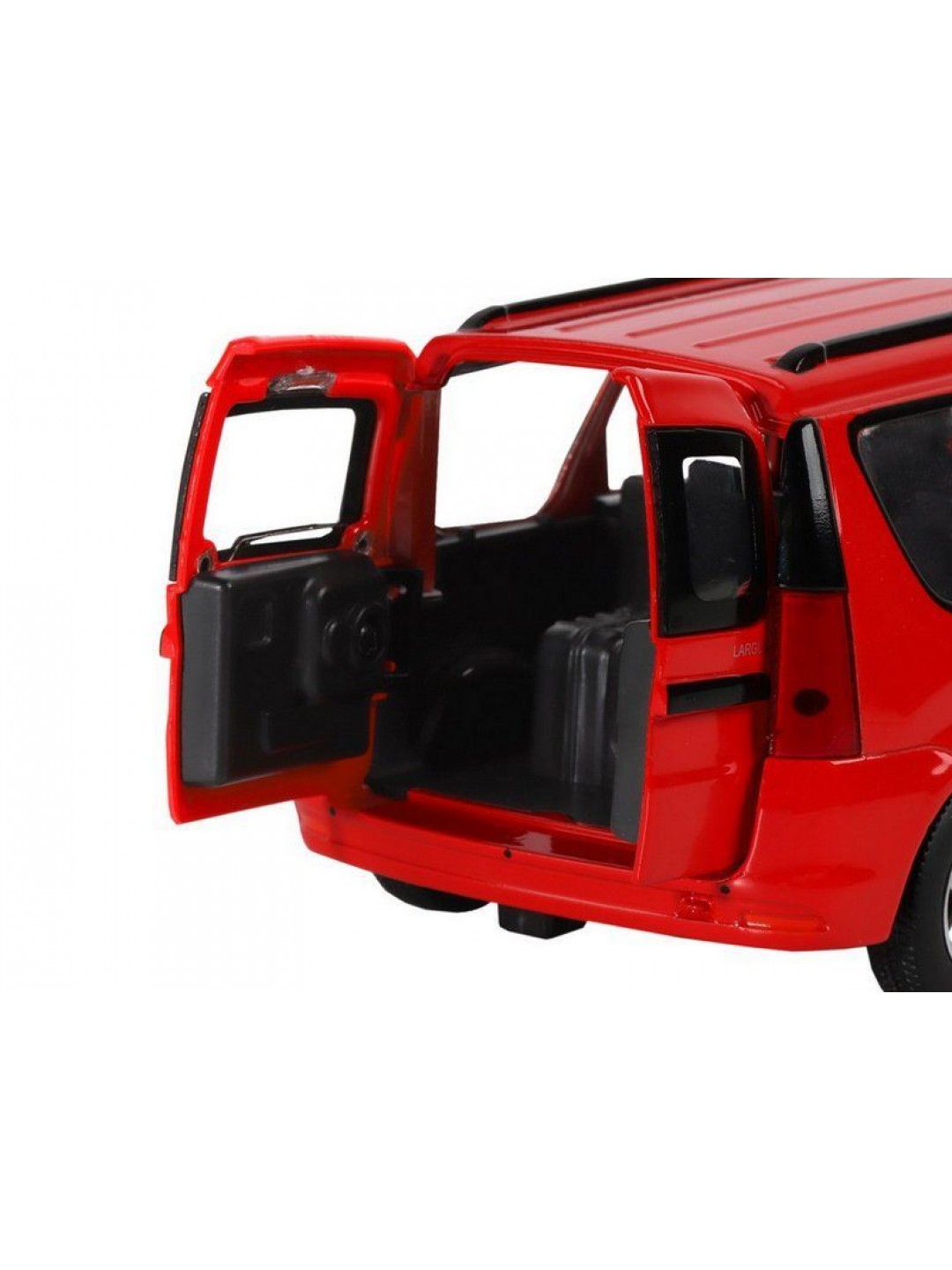 Машина "АВТОПАНОРАМА" LADA LARGUS, красный, 1/24, свет, звук, инерция, в/к 24,5*12,5*10,5 см