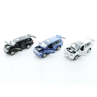 Машина 1:32 Toyota Land Cruiser свет, звук, инерция 15,5см (1/12шт.) б/к