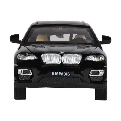 Машина "АВТОПАНОРАМА" BMW X6, черный, 1/32, свет, звук, инерция, в/к 17,5*13,5*9 см