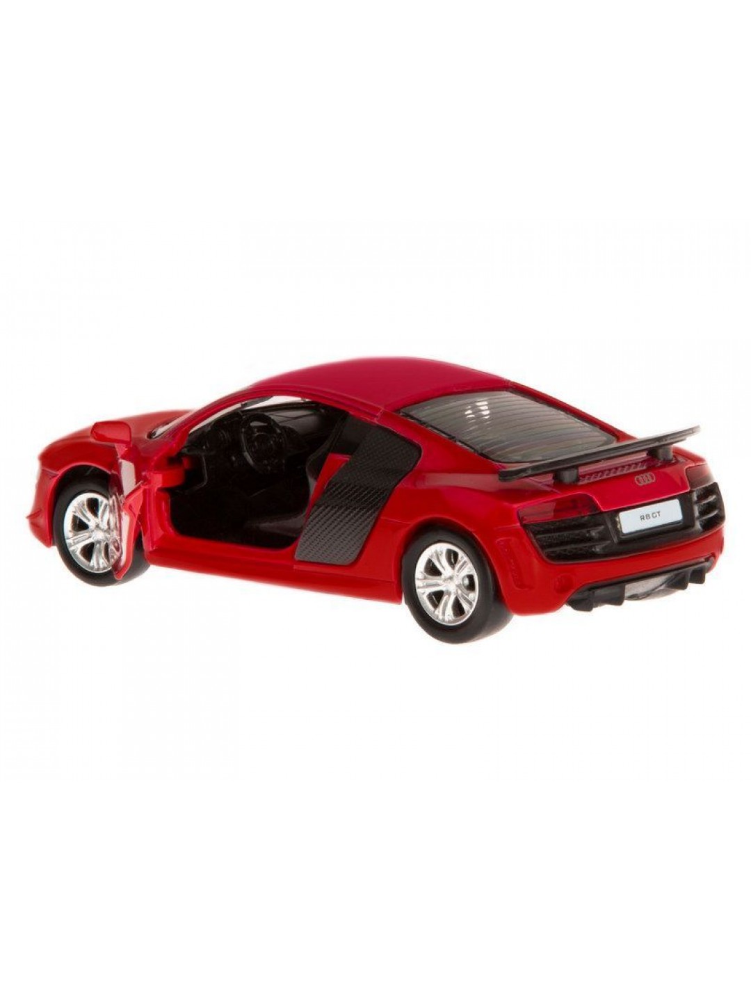 Машина "АВТОПАНОРАМА" Audi R8 GT, красный, 1/43, инерция, откр. двери, в/к 17,5*12,5*6,5 см