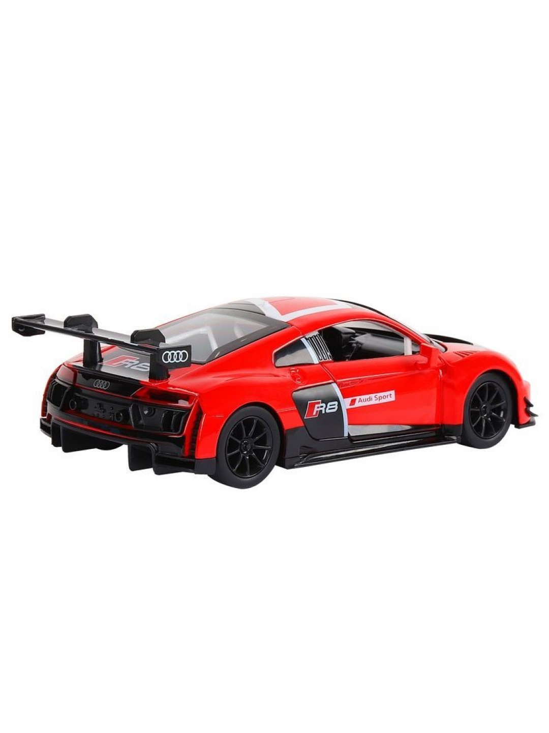 Машина "АВТОПАНОРАМА" Audi R8 LMS, красный, 1/24, свет, звук, в/к 24,5*12,5*10,5 см