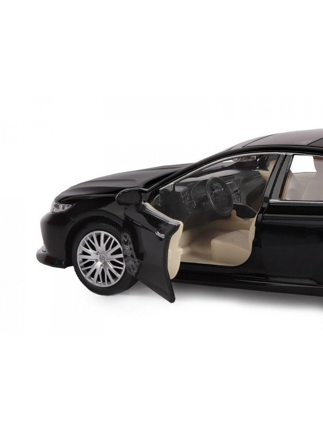 Машина "АВТОПАНОРАМА" Toyota Camry, черный, 1/32, свет, звук, инерция, в/к 17,5*13,5*9 см