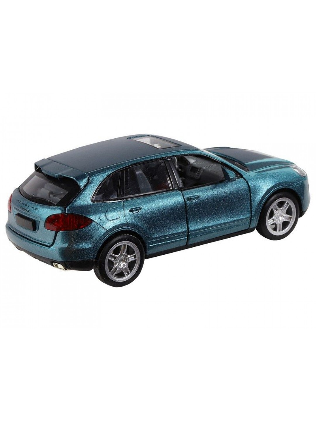 Машина "АВТОПАНОРАМА" Porsche Cayenne S, голубой, 1/32, свет, звук, инерция, в/к 17,5*13,5*9 см