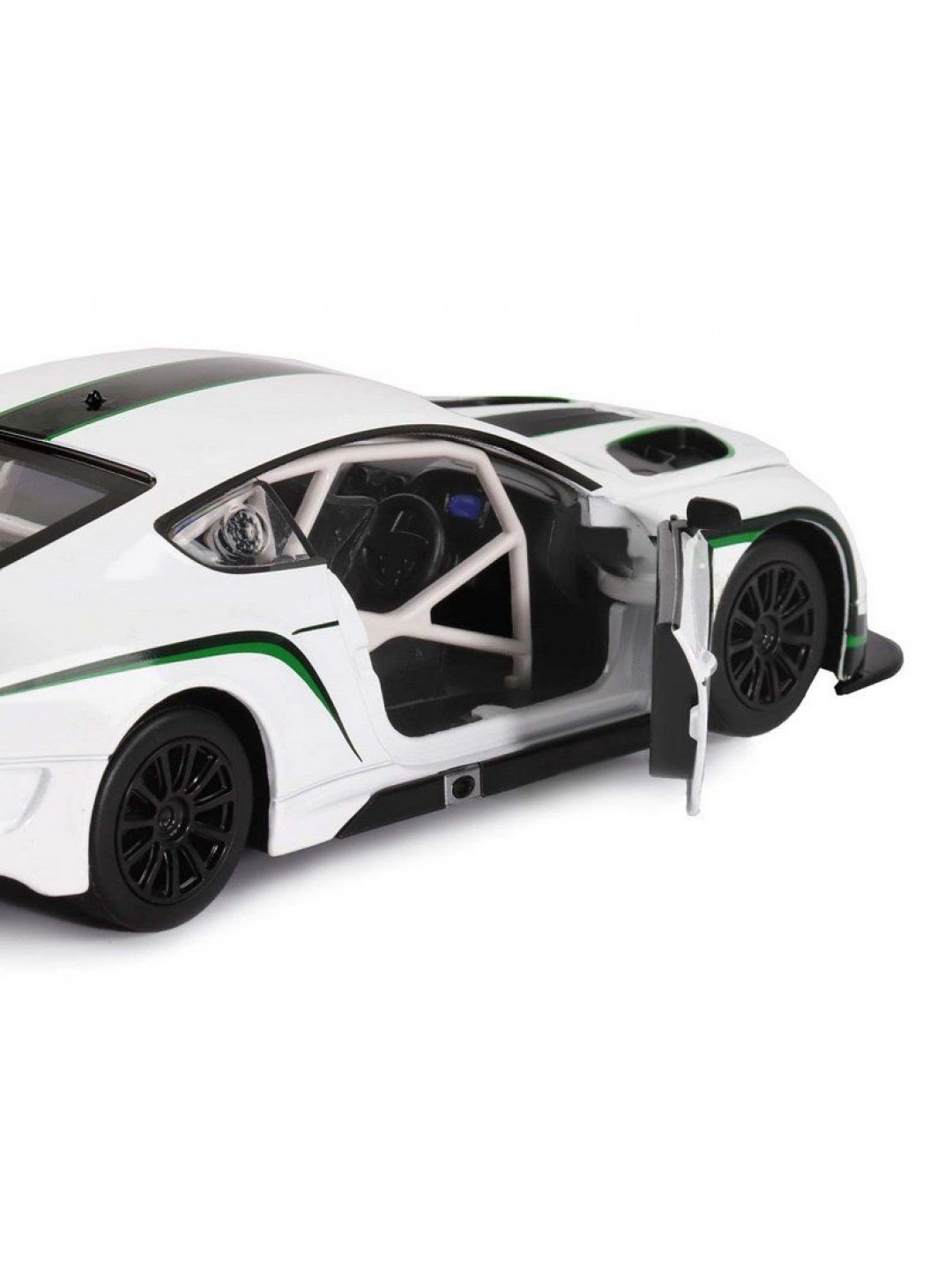 Машина "АВТОПАНОРАМА" Bentley Continental GT3 Concept, белый, 1/24, в/к 24,5*12,5*10,5 см