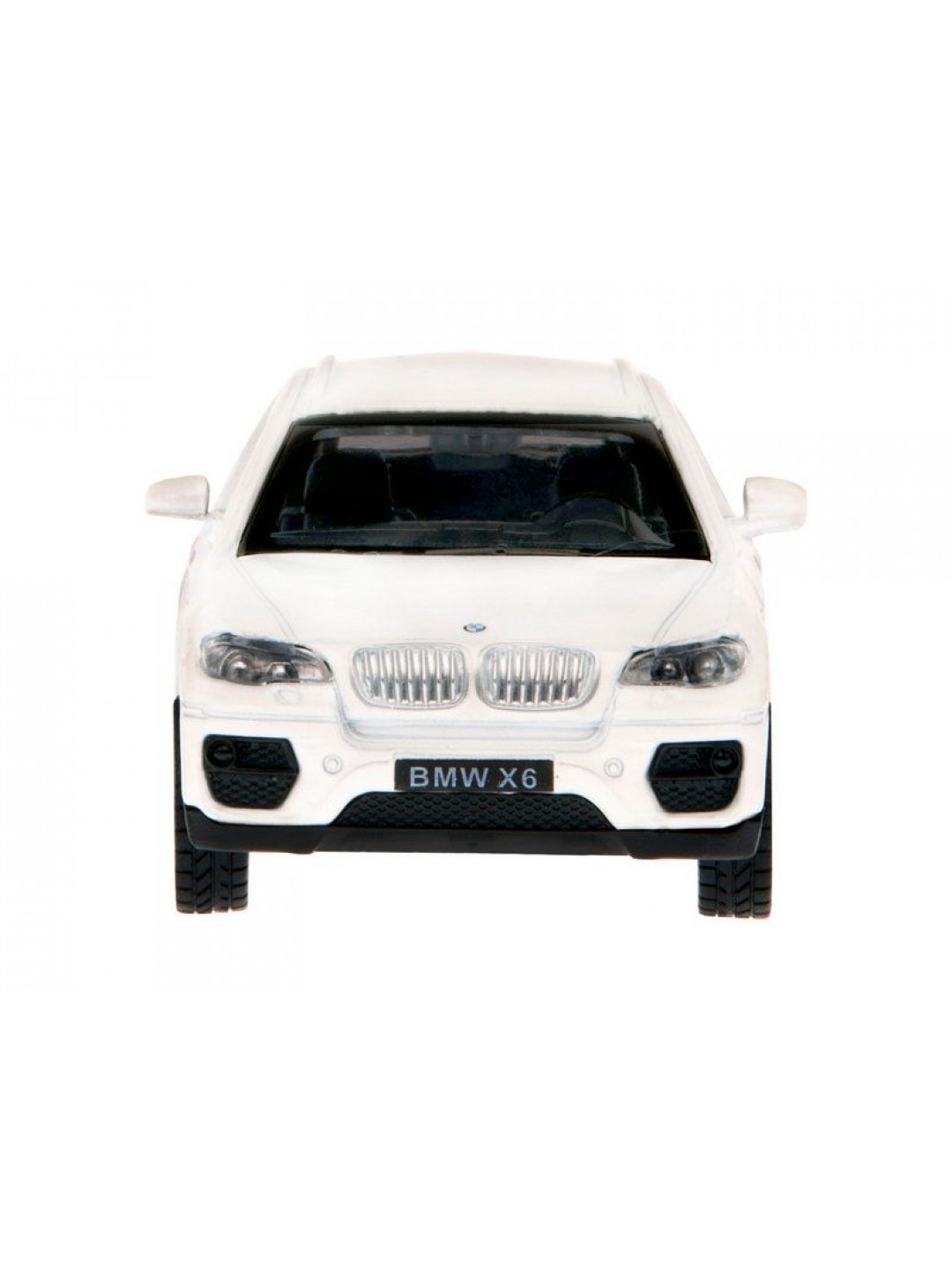 Машина "АВТОПАНОРАМА" BMW X6, 1/43, белый, инерция, откр. двери, в/к 17,5*12,5*6,5 см