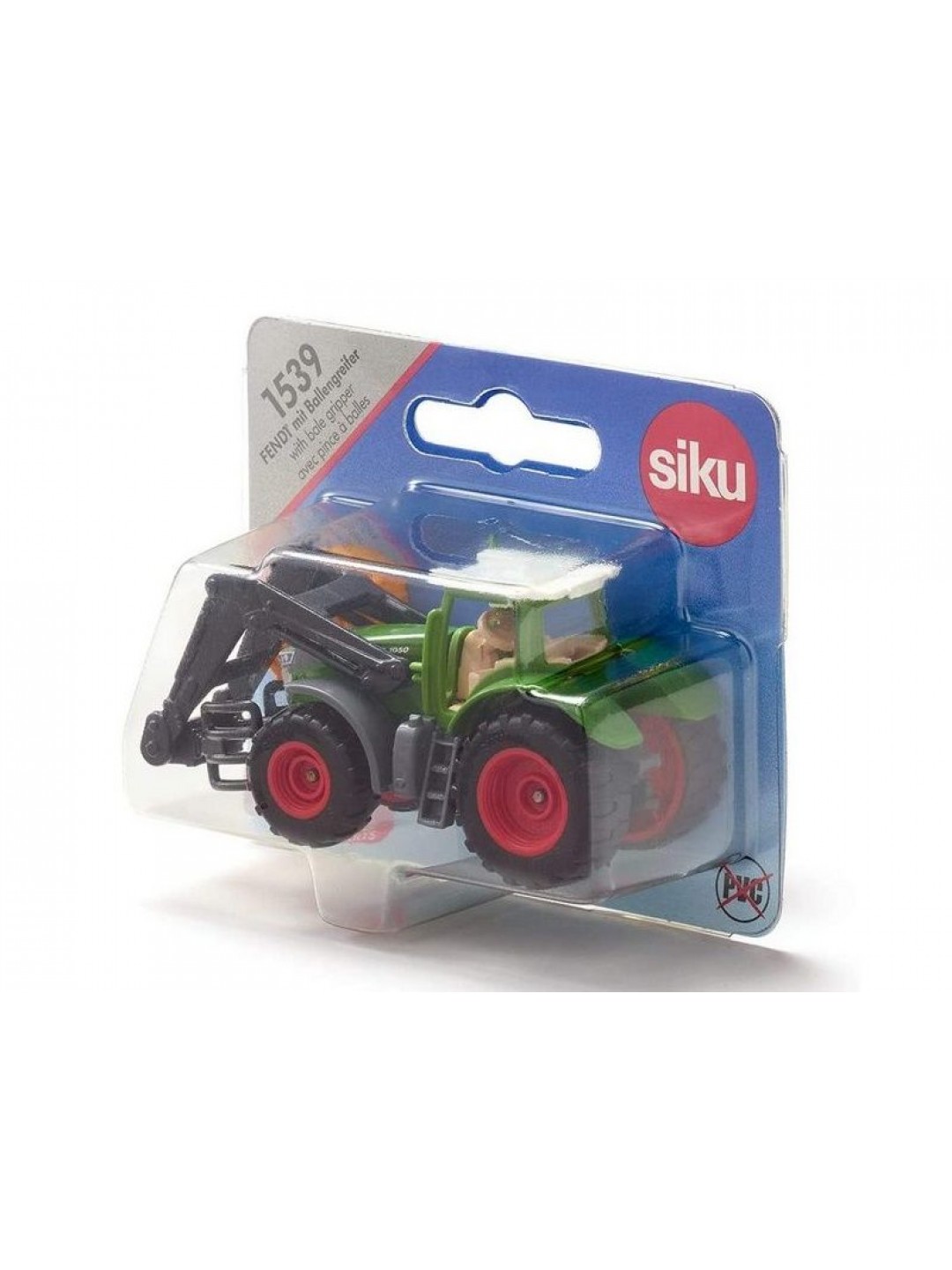 Трактор Siku 1539 Fendt 1050 Vario с фронтальным погрузчиком для захвата тюков